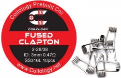 Coilology Fused Clapton předmotané spirálky SS316 0,47ohm 10ks