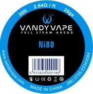 Vandy Vape Ni80 odporový drát 26GA 9m