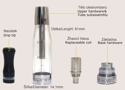 aSpire CE5 BDC Clearomizer 1,8ohm 1,8ml Blue