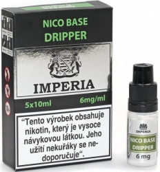 Nikotinová báze IMPERIA Dripper 5x10ml PG30-VG70 6mg