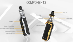 Smoktech Priv N19 Grip 1200mAh Full Kit 7-Color Black