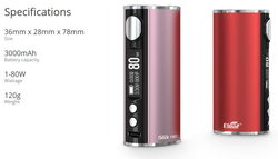 iSmoka-Eleaf iStick T80 Grip Easy Kit 3000mAh Rose Gold