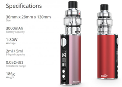 iSmoka-Eleaf iStick T80 Pesso Grip Full Kit 3000mAh Silver