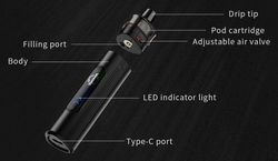 Uwell Whirl T1 Pod elektronická cigareta 1300mAh Grey