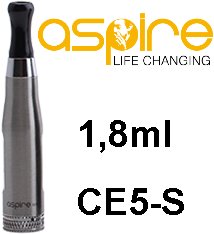 aSpire CE5-S BDC Clearomizer 1,8ohm 1,8ml Silver