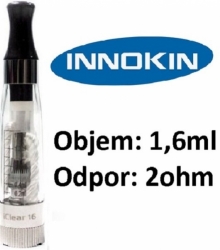 Innokin iClear 16 clearomizer 2ohm 1,6ml Clear