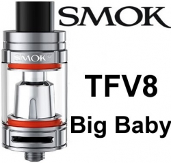 Smoktech TFV8 Big Baby clearomizer Silver