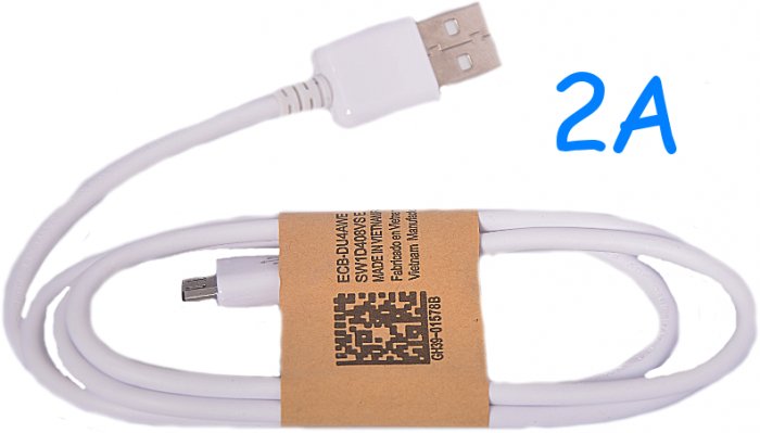Univerzální USB-MICRO USB kabel 2A White (2000mA)